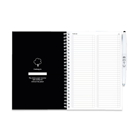 Erasable Agenda A5 - Pitch Black