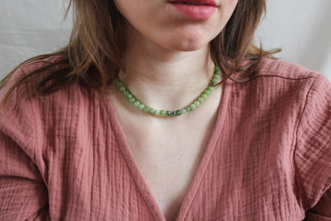 'Mabel' Prehniet Ketting
