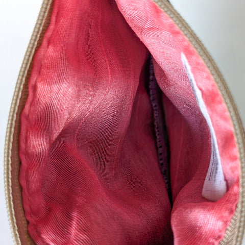 Indian Kalamkari Cotton Coin Purses with Upcycled Sari Lining