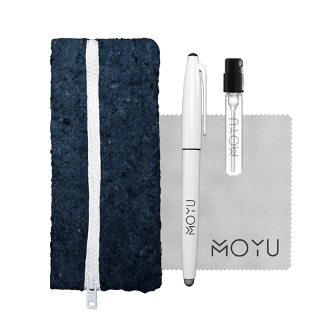 recycled-pencil-case-blue-with-spray-cloth-pen