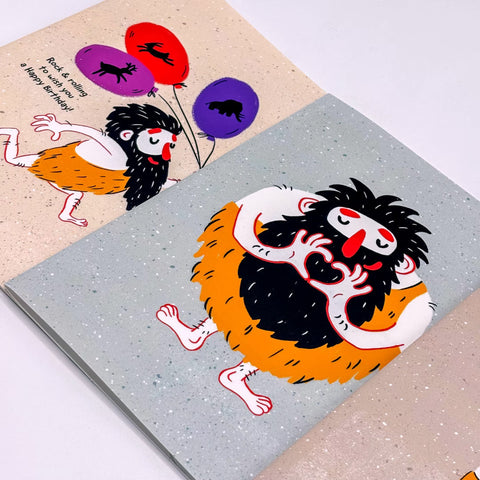 Caveman – Reusable Happy Birthday Card