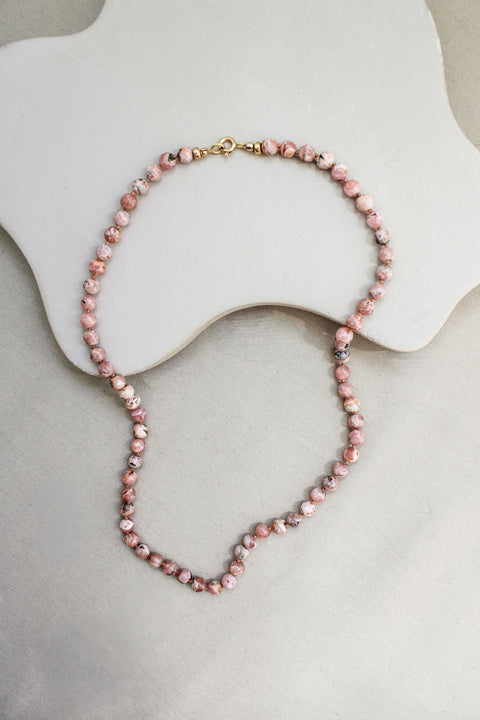 Rhodocrosiet ketting 'Anne'
