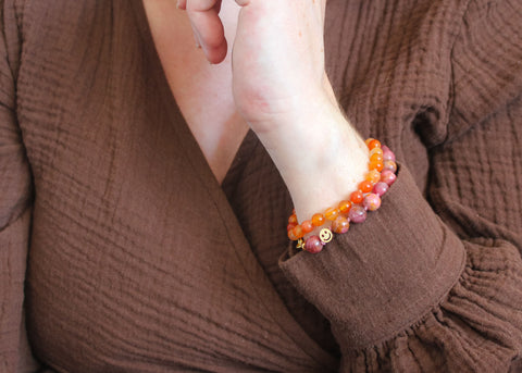 Rhodocrosiet armband 'Emma'
