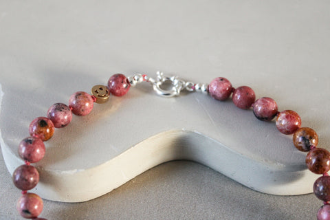 'Ella' Rhodocrosiet Ketting