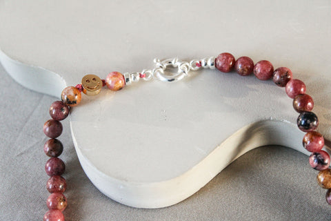 'Mabel' Rhodocrosiet Ketting