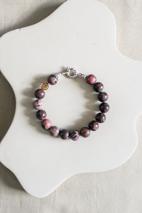 'Julie' Rhodoniet Armband
