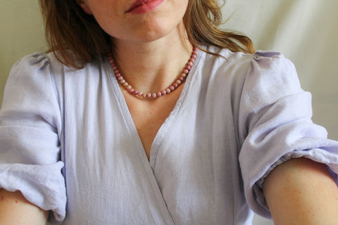 'Mabel' Rhodoniet Ketting