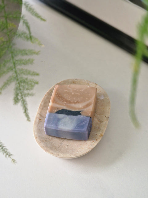 Marble soap dish