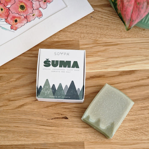 Šuma handmade soap I Cedarwood, Spruce, Clary Sage