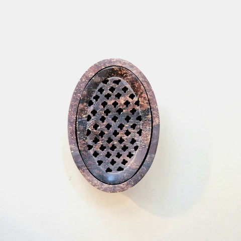 Soap dish with a drainer - soapstone