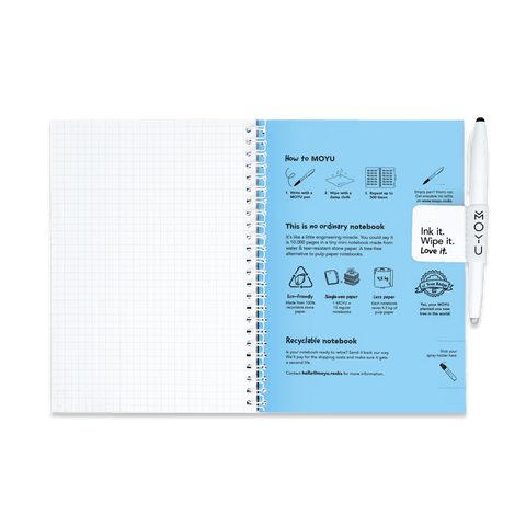 Erasable Notebook A5 - Rocky Ice