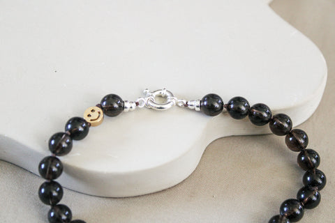 'Ella' Rookkwarts Ketting