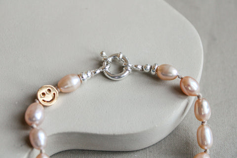 'Giselle' Rosé Parel Armband