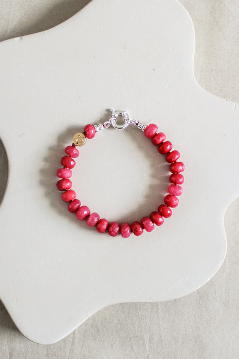 'Claire' Roze Toermalijn Armband