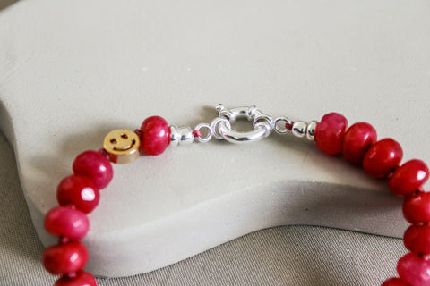 'Claire' Roze Toermalijn Armband