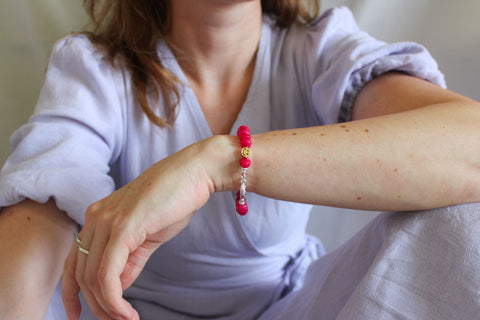 'Claire' Roze Toermalijn Armband