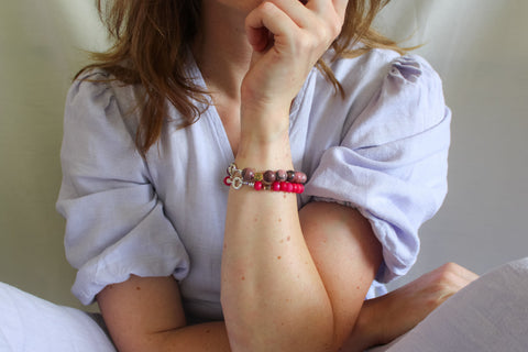 'Julie' Rhodoniet Armband