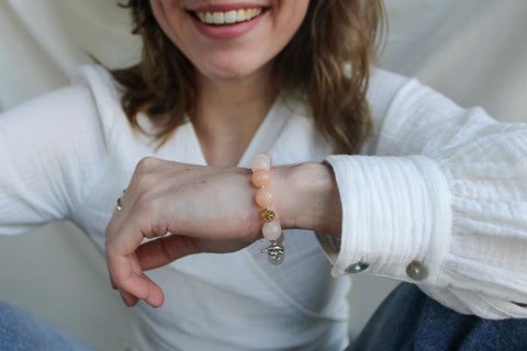 'Ava' Roze Aventurijn Armband