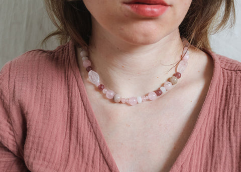 Edelsteen ketting 'Thalia'