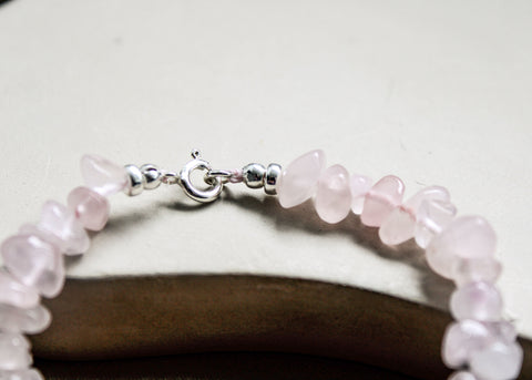 Rozenkwarts armband 'Bobbie'