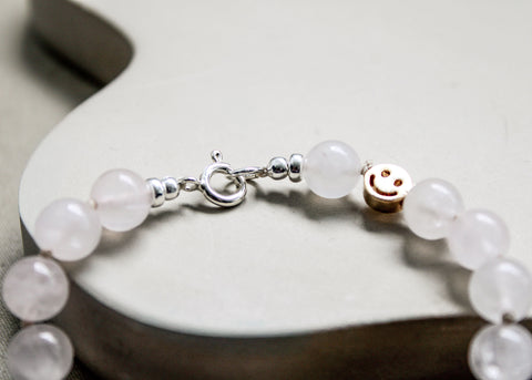 Rozenkwarts armband 'Emma'