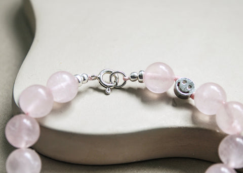 Rozenkwarts armband 'Josie'