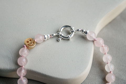 'Tina' Rozenkwarts Armband