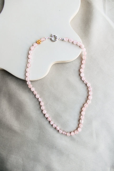 'Tina' Rozenkwarts Ketting