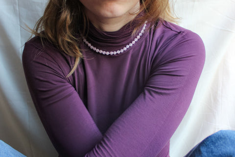 'Tina' Rozenkwarts Ketting