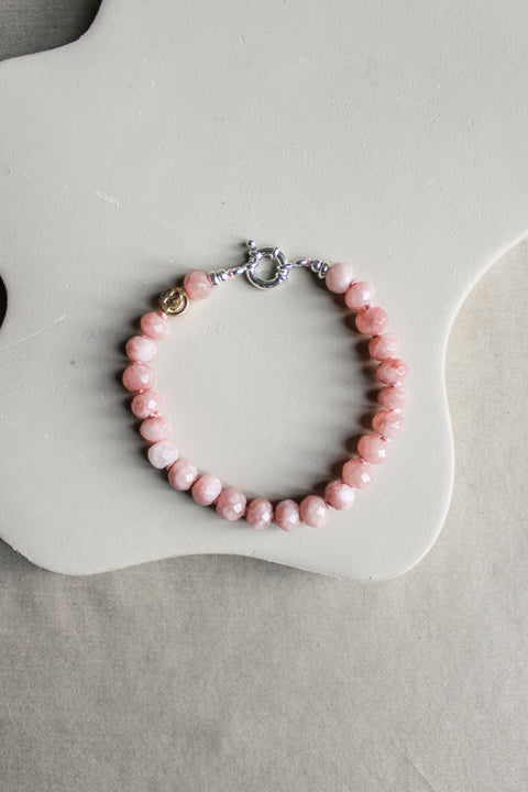 'Claire' Roze Opaal Armband