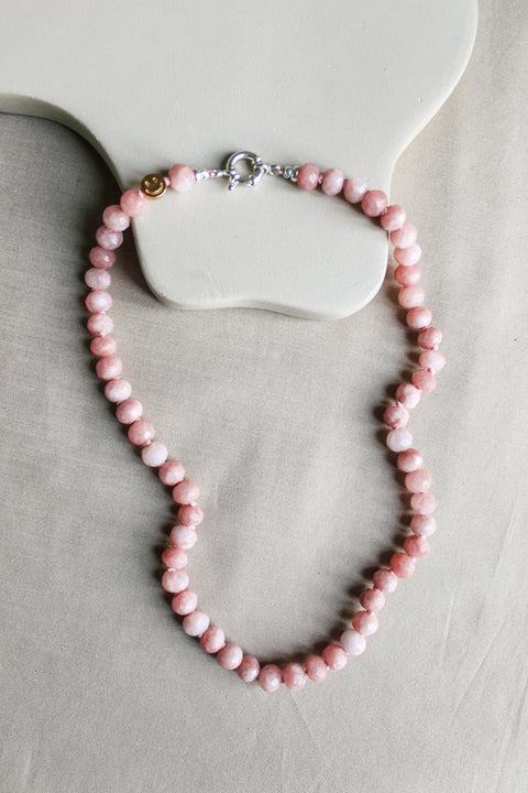 'Claire' Roze Opaal Ketting