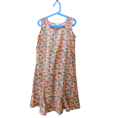 Beautiful block print cotton summer dresses for children