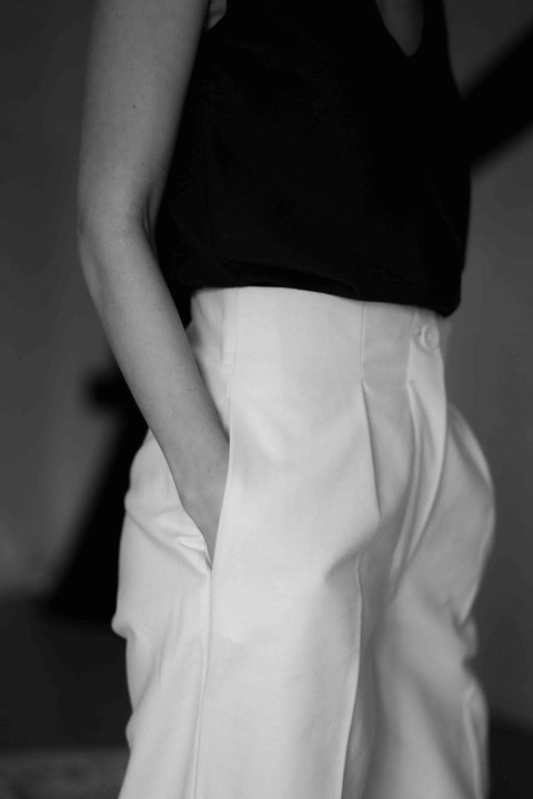 Sanchi pants - cream - Fransje Sophie