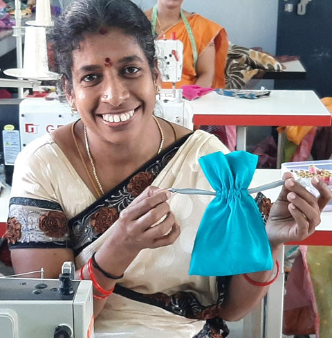 Sari gift bags with drawstring - Shakti.ism | शक्तिवाद
