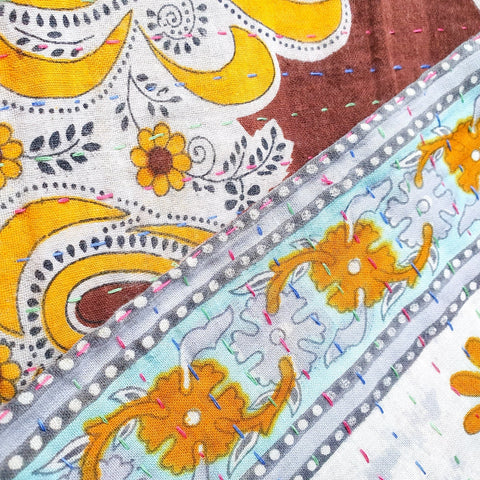 Sari placemats, handmade, set of 2, table mats, reversible - Shakti.ism | शक्तिवाद