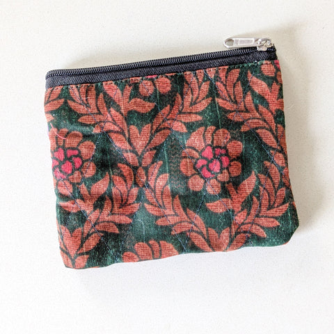 Handmade sari coin pouches