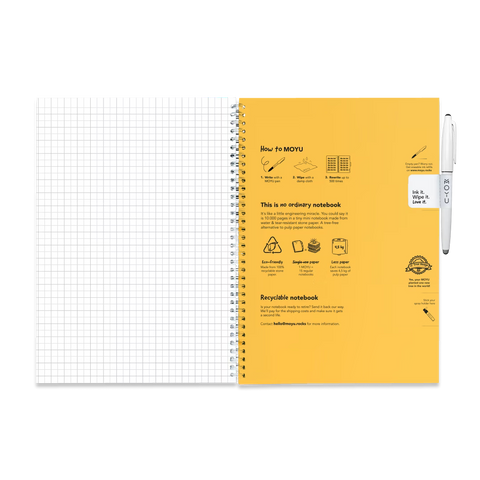 Erasable School Notebook A4 – Grid Pages