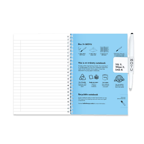 Erasable Agenda A5 - Sky Blue