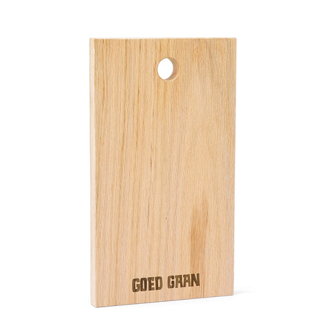 Plankjewel met eigen tekst Goed gaan Eiken FSC 100%