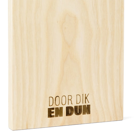 Plank jewel with your own text Through thick and thin Ash FSC 100%