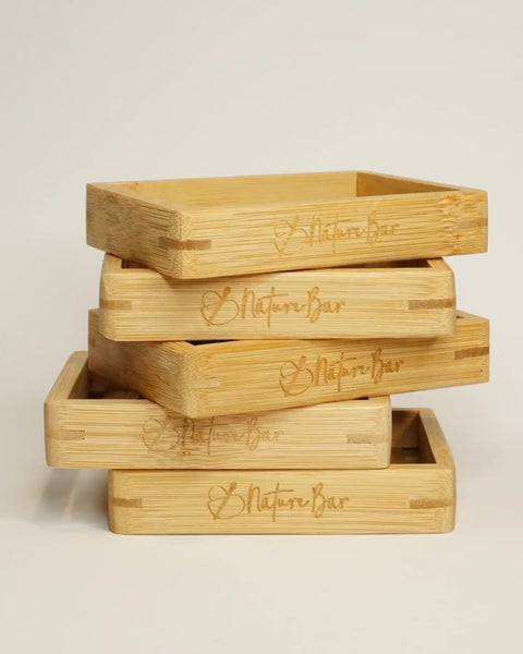Bamboo soap dish
