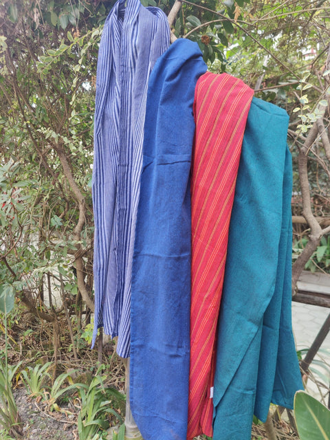 Soft cotton scarf, handwoven in Nepal - Shakti.ism | शक्तिवाद