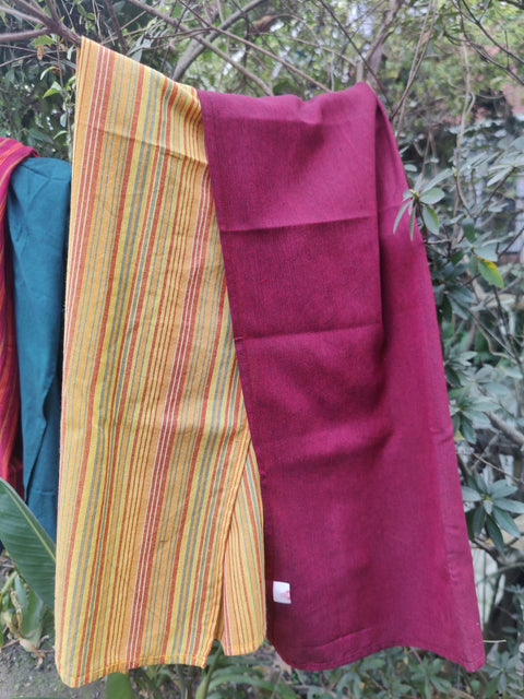 Soft cotton scarf, handwoven in Nepal - Shakti.ism | शक्तिवाद