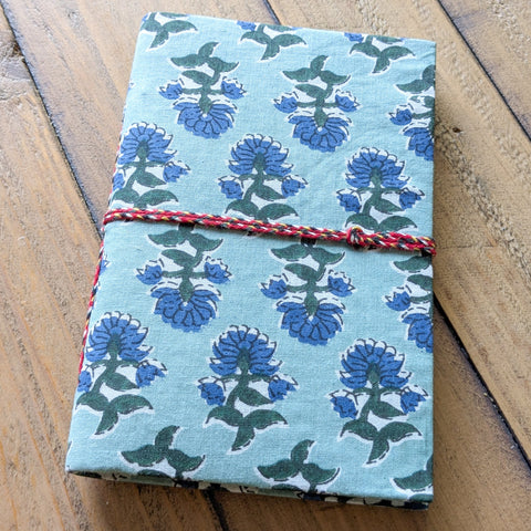 Eco Friendly Cotton Fabric Pocket Journals (4 x 6 in), Fair Trade Stationery Ethically Handmade in India