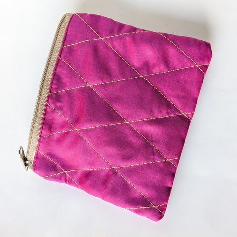 Upcycled Sari Coin Purses: Fair Trade Colourful Quilted Pouches