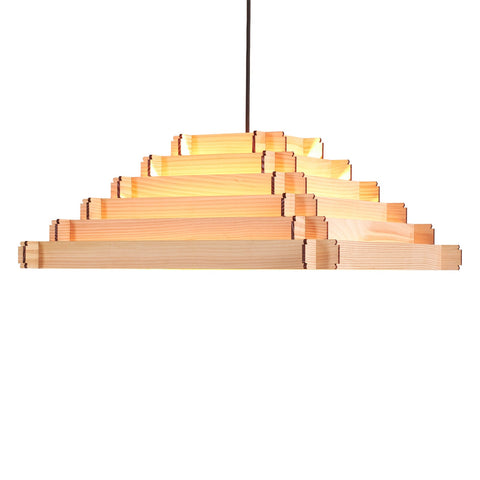 stapellamp hanglamp van naaldhout hans-agne jakobsson