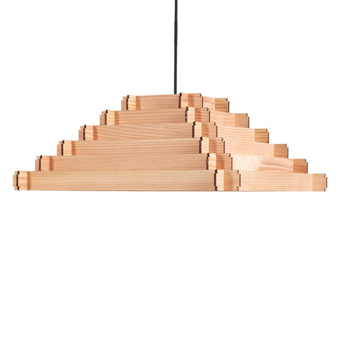 stapellamp hanglamp van naaldhout hans-agne jakobsson