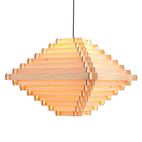 stapellamp hans-agne Jakobsson binthout naaldhout hanglamp van hout