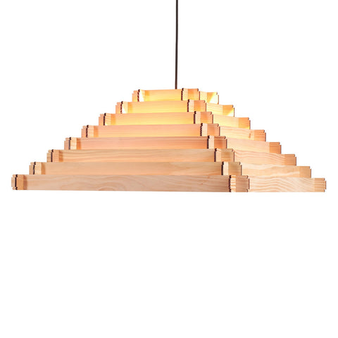 stapellamp hanglamp van naaldhout hans-agne jakobsson