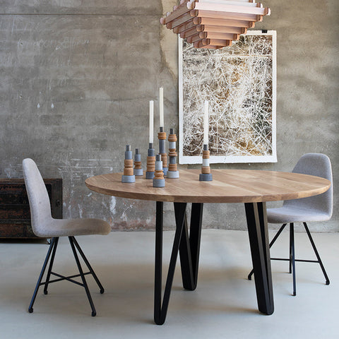 Stapellamp 52cm hanglamp van hout